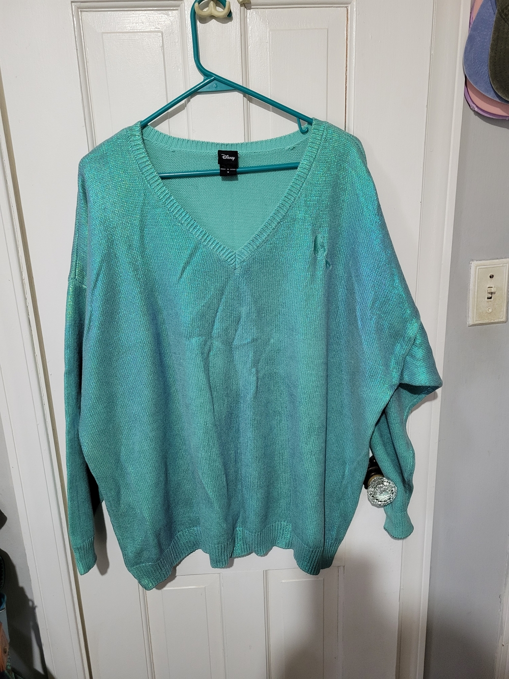 Sparkly Little Mermaid V-Neck Sweater